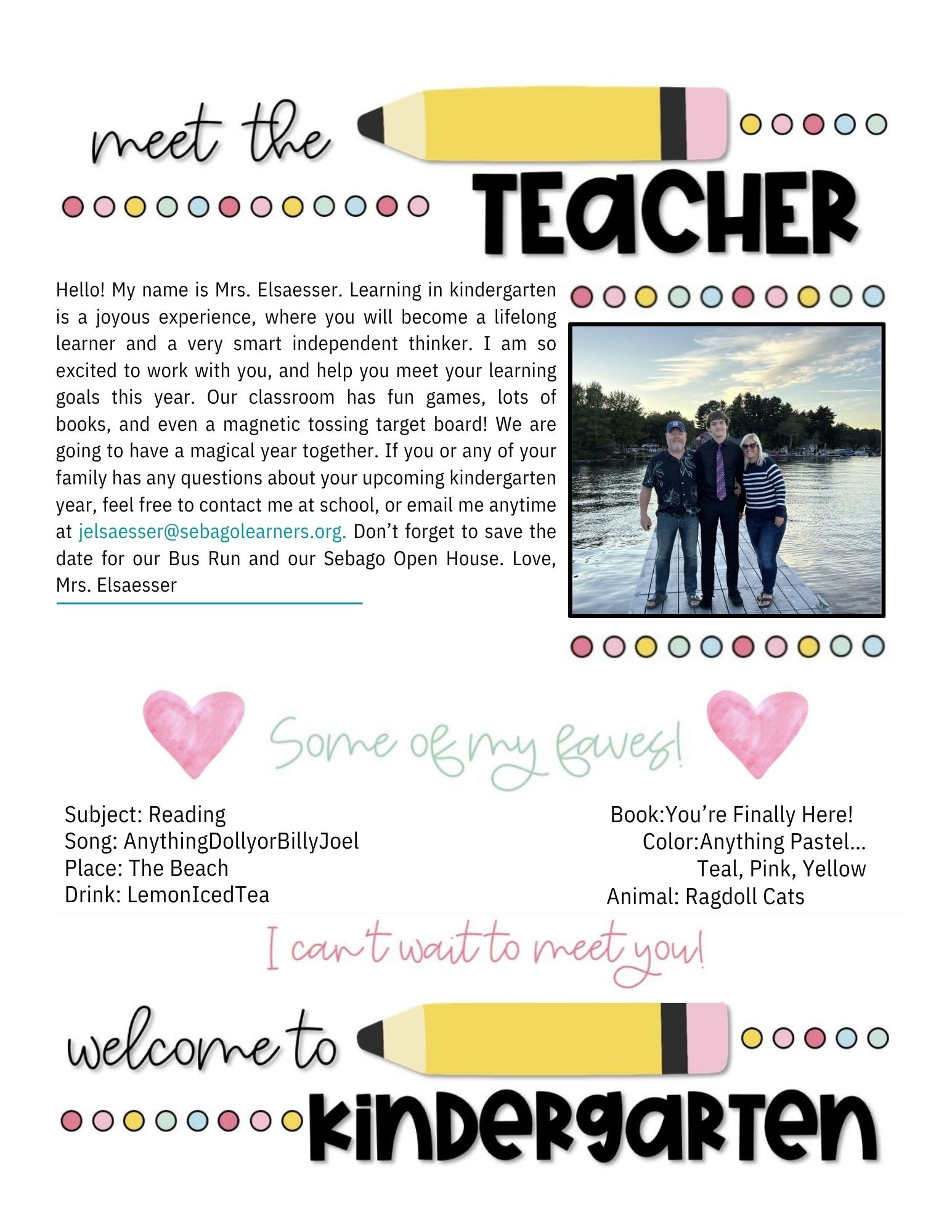 Meet the Teacher - Mrs. E